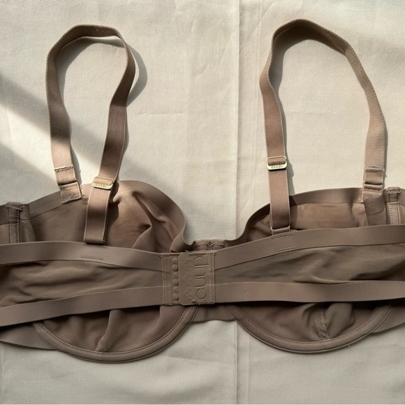 CUUP beige mesh underwire balconette bra 40D - Picture 3 of 5